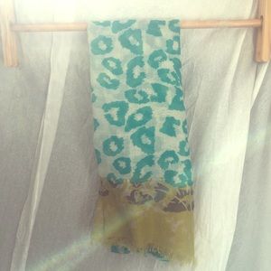 CHARMING CHARLIE Scarf Leopard Print Lightweight